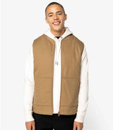 Native Spirit Unisex Twill Bodywarmer with Varsity Collar NS623