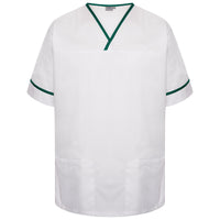 White/Bottle Green Trim