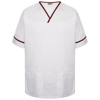 White/Maroon Trim