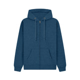 Cotton Ridge - Cassini Premium Zip Hoodie - Navy Melange