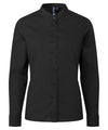 Premier Women's banded collar 'grandad' shirt PR358
