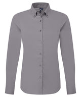 Premier Women’s ‘Supreme’ Oxford long sleeve shirt PR384