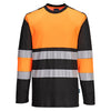 Portwest PW3 Hi-Vis Cotton Comfort Class 1 T-Shirt L/S PW312