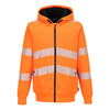 Portwest PW321 Hi-Vis Zipped Winter Hoodie PW321