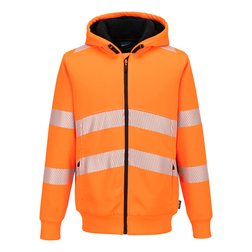 Portwest PW321 Hi-Vis Zipped Winter Hoodie PW321
