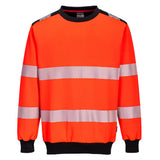 Portwest PW3 Hi-Vis Crew Neck Sweatshirt PW379