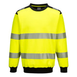 Portwest PW3 Hi-Vis Crew Neck Sweatshirt PW379