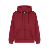 Cotton Ridge - Cassini Premium Zip Hoodie - Pepper Red