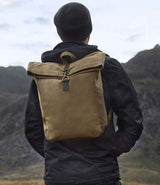 Quadra Heritage Waxed Canvas Backpack QD655