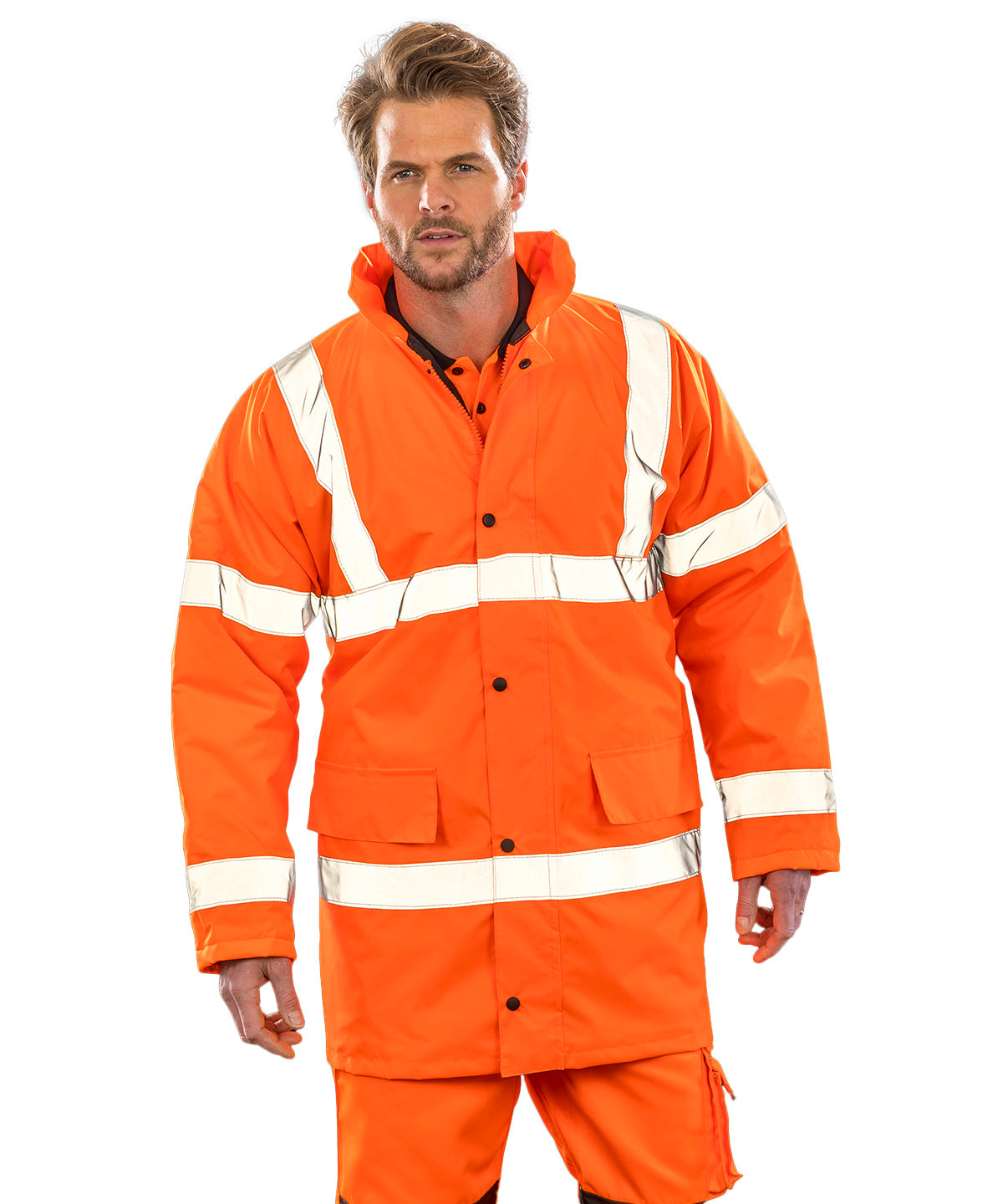 Result Core safety high-viz coat R218X - Hi-Viz Yellow