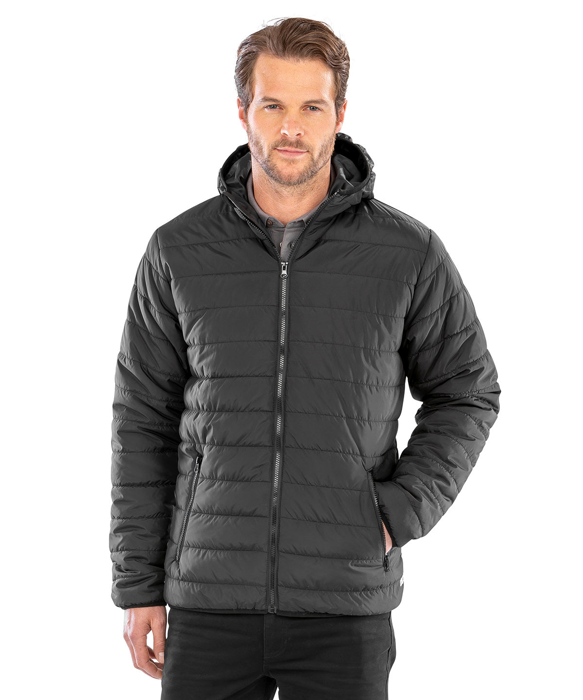 Result Soft padded jacket R233M - Black