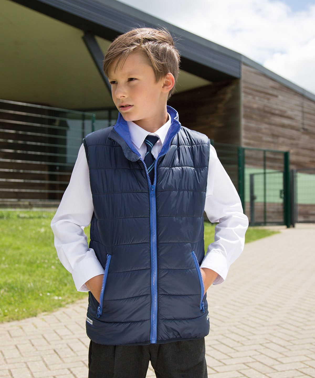 Result Core junior bodywarmer R234J - Black/Orange