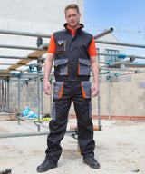 Result Work-Guard lite trousers R318X - Black/Grey/Orange