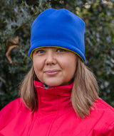 Result Reversible fleece skull hat R374X - Navy/Orange