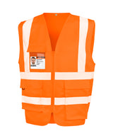 Result Heavy duty polycotton security vest R477X - front view