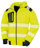Result Recycled robust zipped safety hoodie R503X - front view