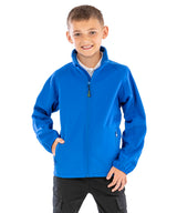 Result Recycled 2-layer printable junior softshell R901J - Black