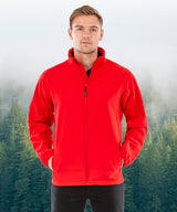 Result Men's recycled 2-layer printable softshell jacket R901M - Black