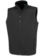 Result Men's recycled 2-layer printable softshell bodywarmer R902M - front view