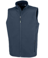 Result Men's recycled 2-layer printable softshell bodywarmer R902M - front view
