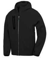 Result 3-layer recycled printable casual hooded softshell R909X - front view