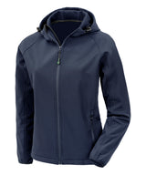 Result Women’s recycled 3-layer printable hooded softshell R911F - front view