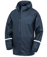 Result Prism PU waterproof jacket with reflective bands and recycled backing R915X - front view