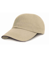 Result Low Profile Heavy Brushed Cotton Cap with Sandwich Peak RC024P