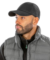 Result Low-profile heavy brushed cotton cap RC24X - Black