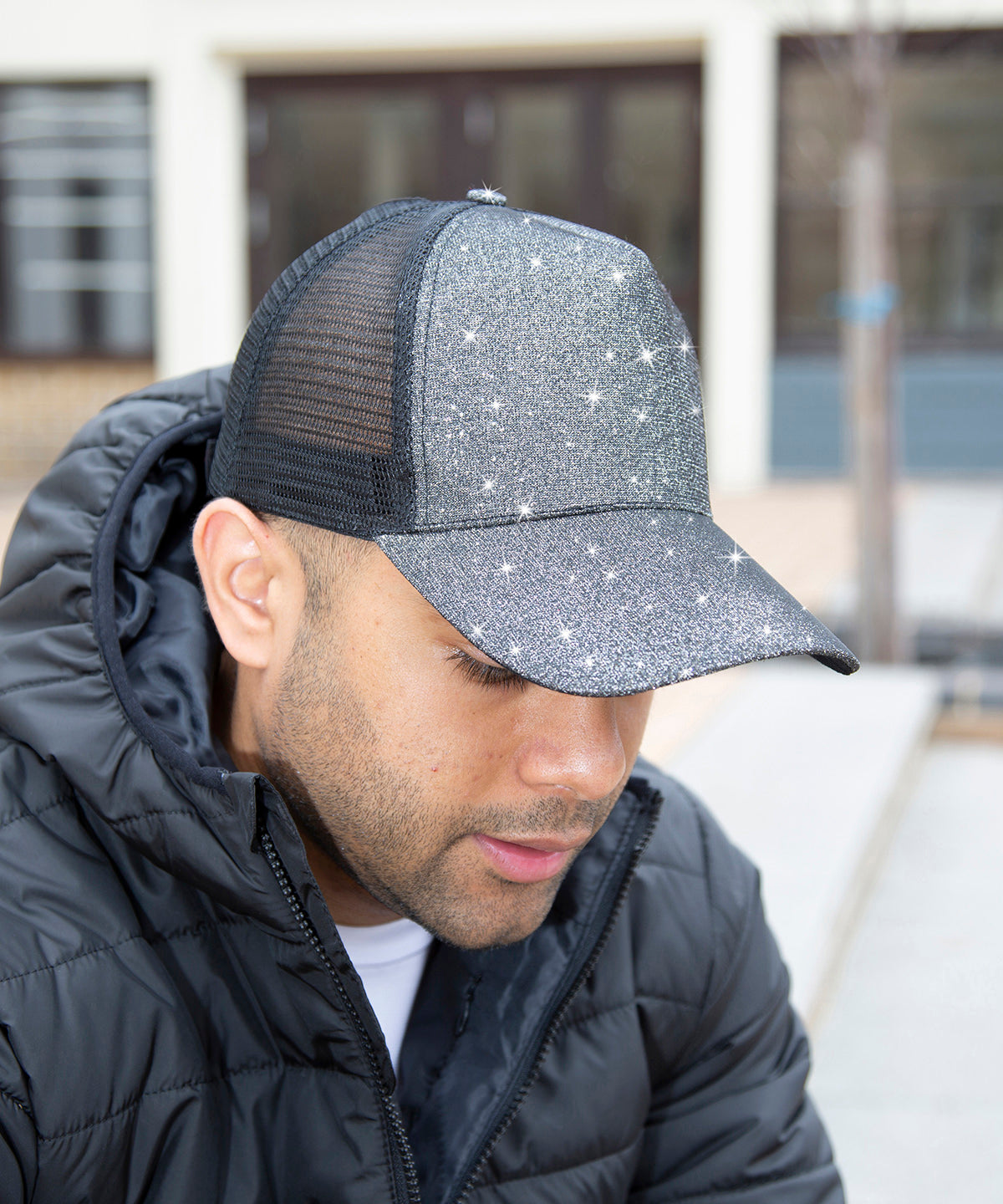 Result Core New York sparkle cap RC90X - Black