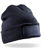 Result Recycled double knit printers beanie RC927 - front view