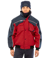 Result Work-Guard zip sleeve heavy-duty pilot jacket RE71A - Grey/Black