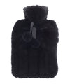 Ribbon - Luxury classic faux fur hot water bottle and cover - front view