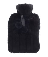 Ribbon - Luxury classic faux fur hot water bottle and cover - front view