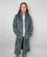 Ribbon - Luxury eskimo faux fur zipped gown