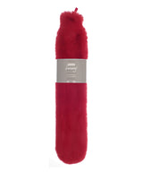 Ribbon - Super luxury faux fur long hot water bottle and cover