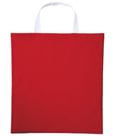 Nutshell - Varsity cotton shopper short handle - front view