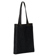 Nutshell - Denim ‘flat base’ shopper - front view