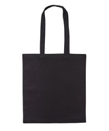 Nutshell - Recycled cotton shopper long handle - front view