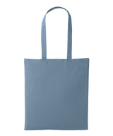 Nutshell - Recycled cotton shopper long handle - front view