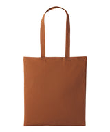 Nutshell - Recycled cotton shopper long handle - front view