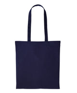Nutshell - Recycled cotton shopper long handle - front view