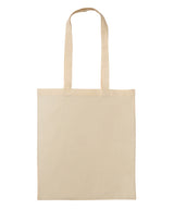 Nutshell - Recycled cotton shopper long handle - front view