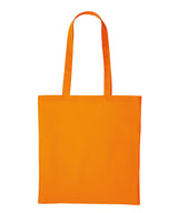 Nutshell - Recycled cotton shopper long handle - front view