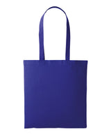 Nutshell - Recycled cotton shopper long handle - front view