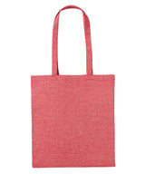 Nutshell - Recycled cotton shopper long handle - front view