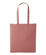 Nutshell - Recycled cotton shopper long handle - front view