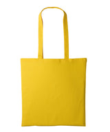 Nutshell - Recycled cotton shopper long handle - front view