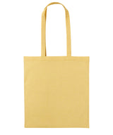 Nutshell - Recycled cotton shopper long handle - front view