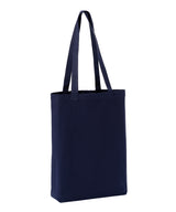 Nutshell - Recycled premium canvas ‘flat base’ shopper - front view